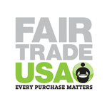 Fair Trade USA logo in grey, green and black